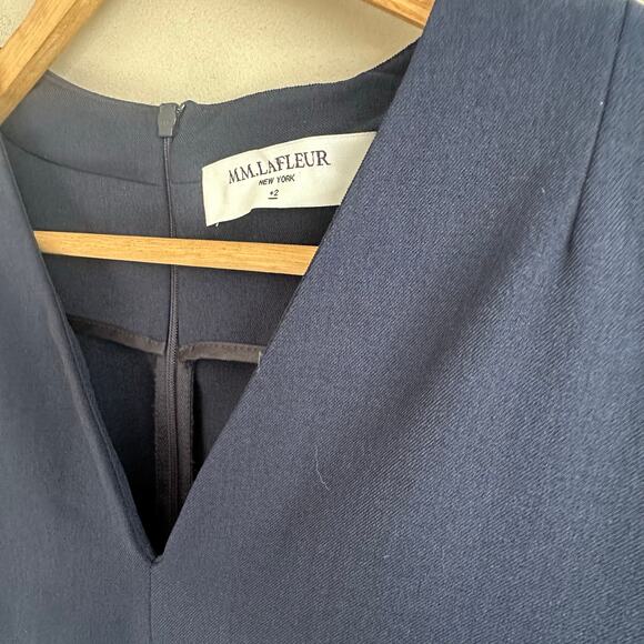 MM Lafleur Women's Aditi Sheath Dress WonderTex Dark Navy Blue 2X - Picture 5 of 12